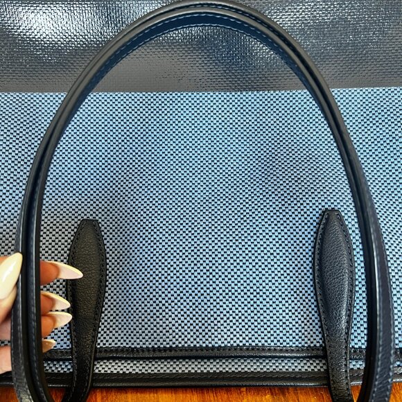 Kate Spade Blue Canvas Street Tote Bag - Picture 14 of 15